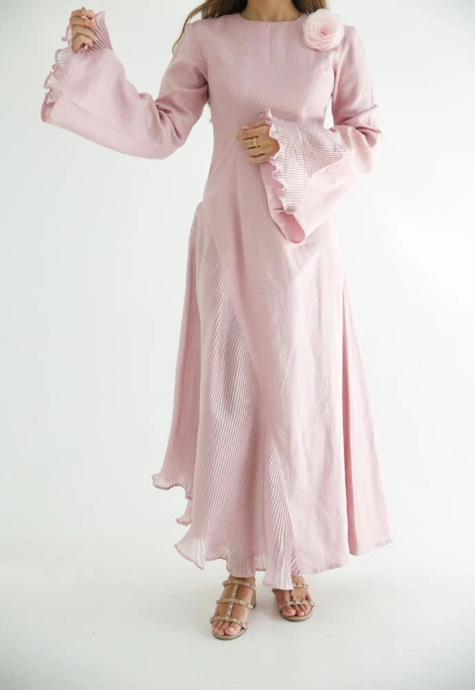 The puce dress